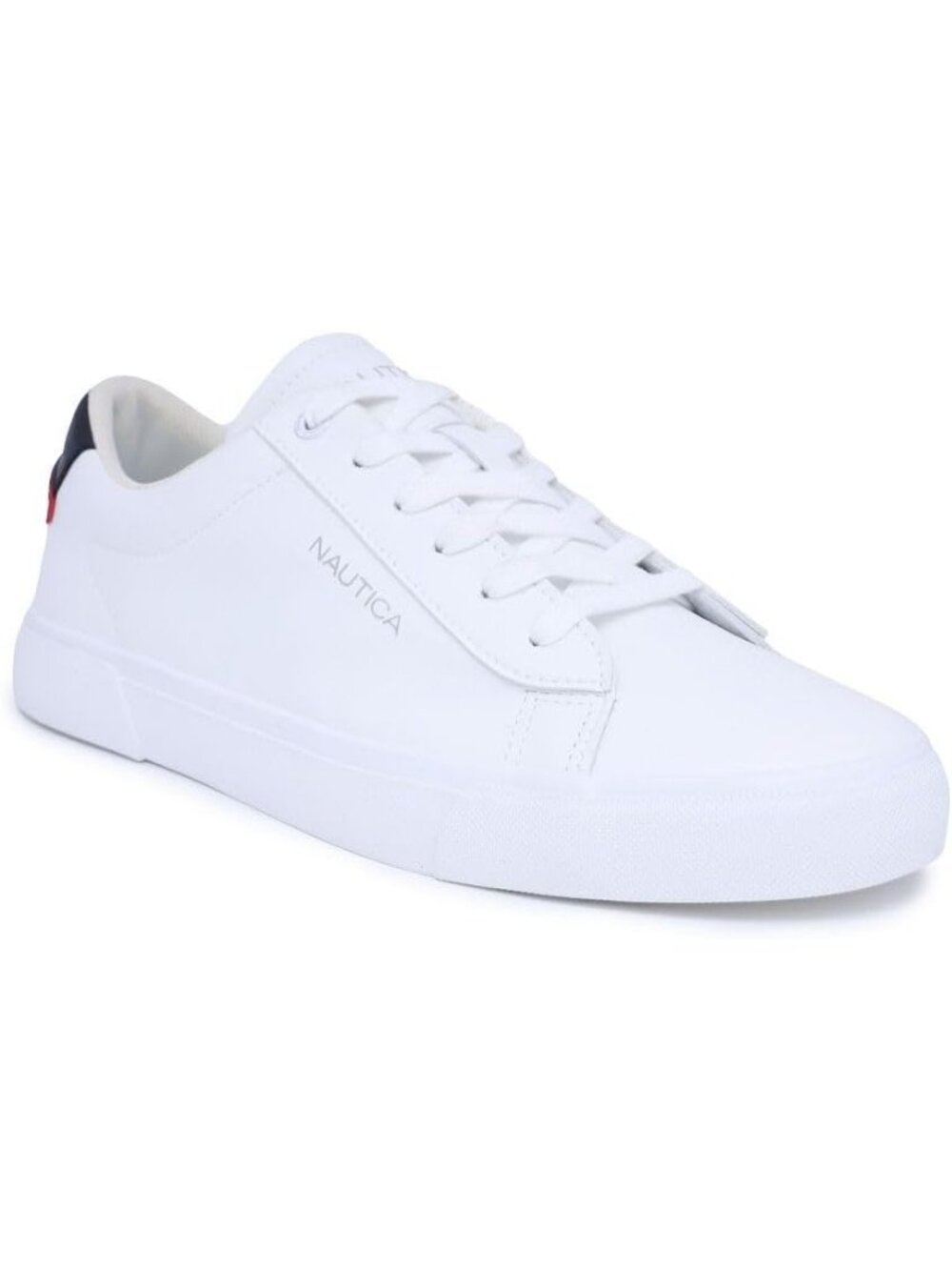 Nautica Men's Alos White Square Toe Classic Lace Up Low Top Fashion Sneakers